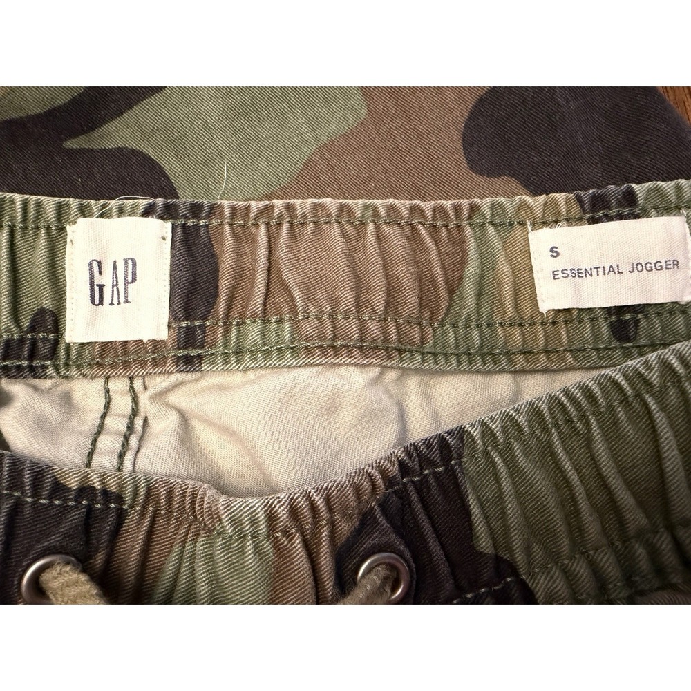 GAP Essential Jogger Men's Camouflage Jogger Pants Drawstring Elastic Waist S - Picture 3 of 5